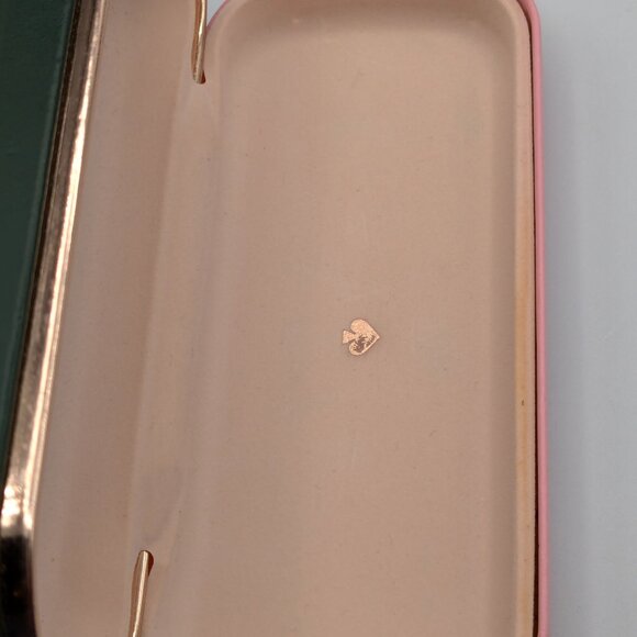 Kate Spade New York Pink and Green Eyeglass Clamshell Hard Case - Picture 6 of 12